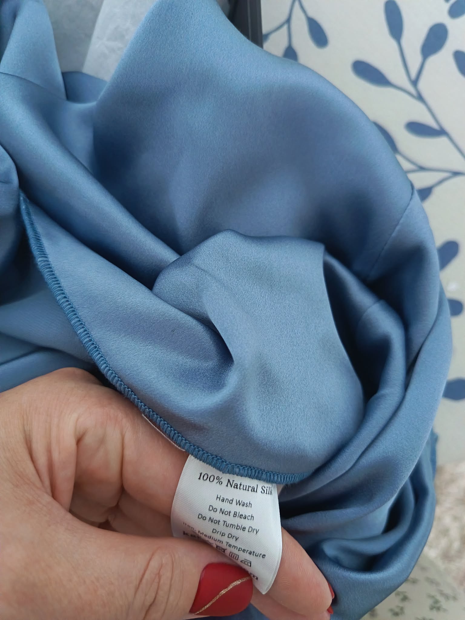 Cearșaf pat din Mătase Naturală de Dud, 22 Momme KATERINNA, 220X250cm (1.40 m latime pat) -Cu elastic. Certificat OEKO-TEX® Standard 100 - imagine 11